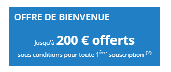 Mes-Placements Retraite : Prime de bienvenue allant jusqu'à 200€ pour la souscription de votre contrat d'assurance-vie