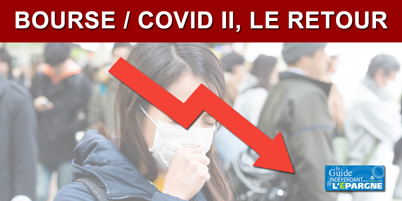 Bourse : sévère chute sur fond de (re)confinement, épisode 2, le retour Bourse : sévère chute sur fond de (re)confinement, épisode 2, le retour
